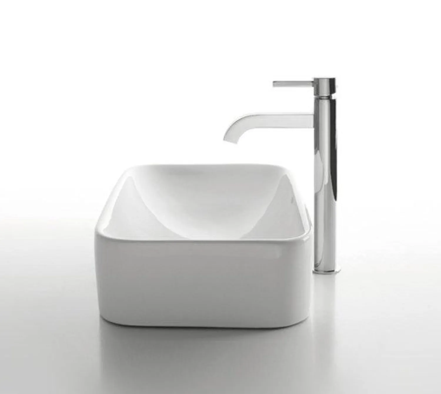 Clearance White Rectangular Ceramic Sink and Ramus Faucet Sink And Faucet Combos|Above Counter / Vessel Sinks