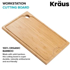 Discount Workstation Kitchen Sink Solid Bamboo Cutting Board Cutting Boards