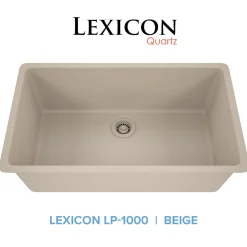 Discount Large 32" Single Bowl Composite Sink Drop-In / Top Mount Sinks|Single Bowl Sinks