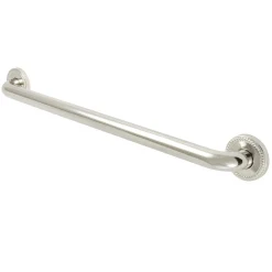 Sale Laurel 24" Brass Decorative Grab Bar in Polished Nickel Grab Bars