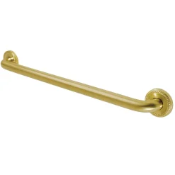 Best Laurel 24" Brass Decorative Grab Bar in Brushed Brass Grab Bars