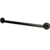 Outlet Laurel 18" Brass Decorative Grab Bar in Oil Rubbed Bronze Grab Bars