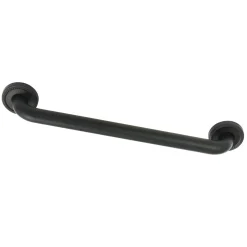 Sale Laurel 18" Brass Decorative Grab Bar in Matte Black Grab Bars