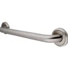 Discount Laurel 18" Brass Decorative Grab Bar in Brushed Nickel Grab Bars