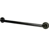 Online Laurel 16" Brass Decorative Grab Bar in Oil Rubbed Bronze Grab Bars