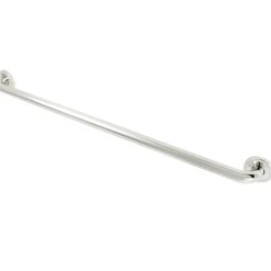 Outlet Laurel 36" Brass Decorative Grab Bar in Polished Nickel Grab Bars