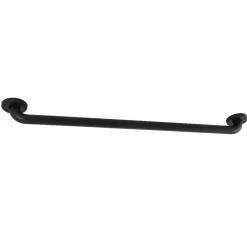 Outlet Laurel 32" Brass Decorative Grab Bar in Matte Black Grab Bars