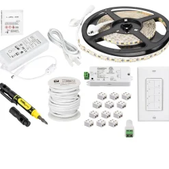 Discount LED 12v Tape Light Kit - 16 Ft. With Wireless Controller Tape Lighting|Cabinet Lighting