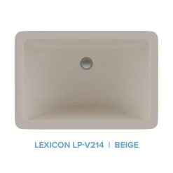 Best Platinum V214 Quartz Composite Rectangle Vanity Sink Undermount|Composite Sinks