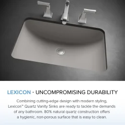 Best Platinum V214 Quartz Composite Rectangle Vanity Sink Undermount|Composite Sinks