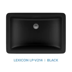 Best Platinum V214 Quartz Composite Rectangle Vanity Sink Undermount|Composite Sinks