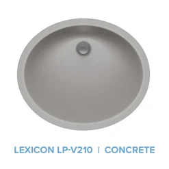 Online Platinum V210 Quartz Composite Oval Vanity Sink Undermount|Composite Sinks
