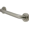 Clearance Manhattan 24" Brass Decorative Grab Bar in Brushed Nickel Grab Bars