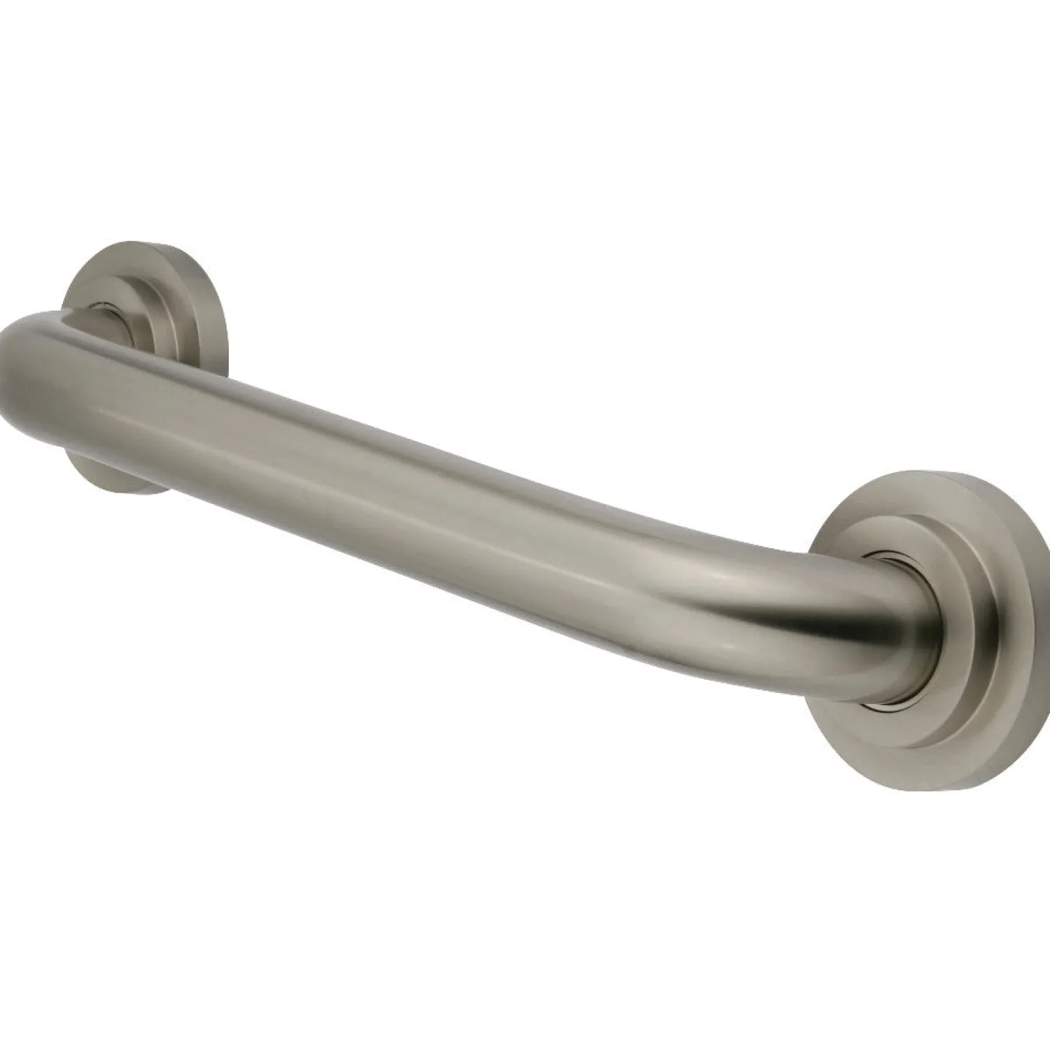Clearance Manhattan 24" Brass Decorative Grab Bar in Brushed Nickel Grab Bars