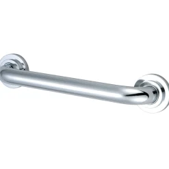 Sale Manhattan 24" Brass Decorative Grab Bar in Polished Chrome Grab Bars
