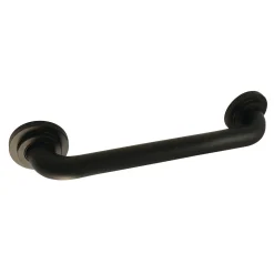 Manhattan 12" Brass Decorative Grab Bar in Matte Black Grab Bars