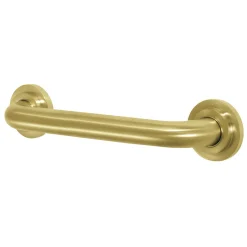 Clearance Manhattan 12" Brass Decorative Grab Bar in Brushed Brass Grab Bars