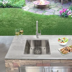Sale 19" Marine-Grade Stainless Outdoor Undermount Prep Sink Outdoor Sinks & Accessories|Laundry Room Chevron Down Icon
