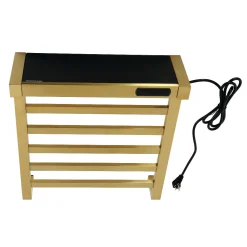 Outlet Markus Wall Mount Plug-In Towel Warmer in Brushed Brass Towel Warmers|Towel Warmers