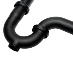 Sale Matte Black P-Trap for Bathroom and Utility Drains Laundry & Utility Sinks