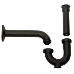 Sale Matte Black P-Trap for Bathroom and Utility Drains Laundry & Utility Sinks