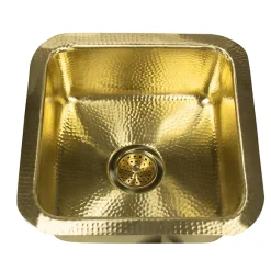 Sale Matte Finish Hammered Brass 17