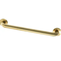 New Meridian 18" Brass ADA Grab Bar in Brushed Brass Grab Bars