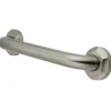 Discount Metropolitan 24" Brass Decorative Grab Bar in Brushed Nickel Grab Bars