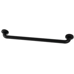 Discount Metropolitan 24" Brass Decorative Grab Bar in Matte Black Grab Bars