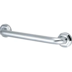Metropolitan 16" Brass Decorative Grab Bar in Polished Chrome Grab Bars