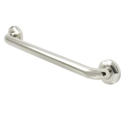 Best Metropolitan 16" Brass Decorative Grab Bar in Polished Nickel Grab Bars