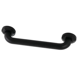 Clearance Metropolitan 12" Brass Decorative Grab Bar in Matte Black Grab Bars