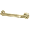Milano 12" Brass Decorative Grab Bar in Polished Brass Grab Bars