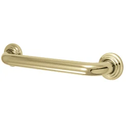 Milano 12" Brass Decorative Grab Bar in Polished Brass Grab Bars
