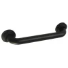 New Milano 12" Brass Decorative Grab Bar in Matte Black Grab Bars