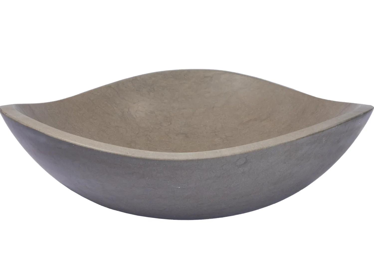 Discount Molly Grey Marble Freeform Vessel Sink Above Counter / Vessel Sinks
