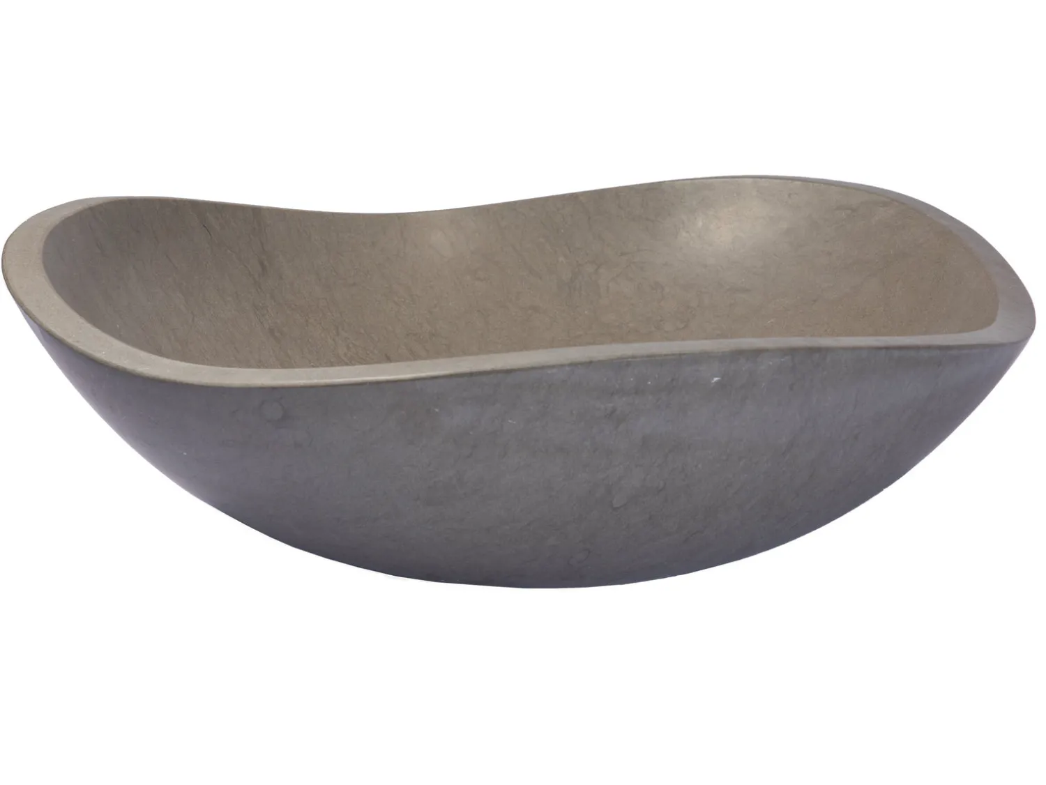 Discount Molly Grey Marble Freeform Vessel Sink Above Counter / Vessel Sinks