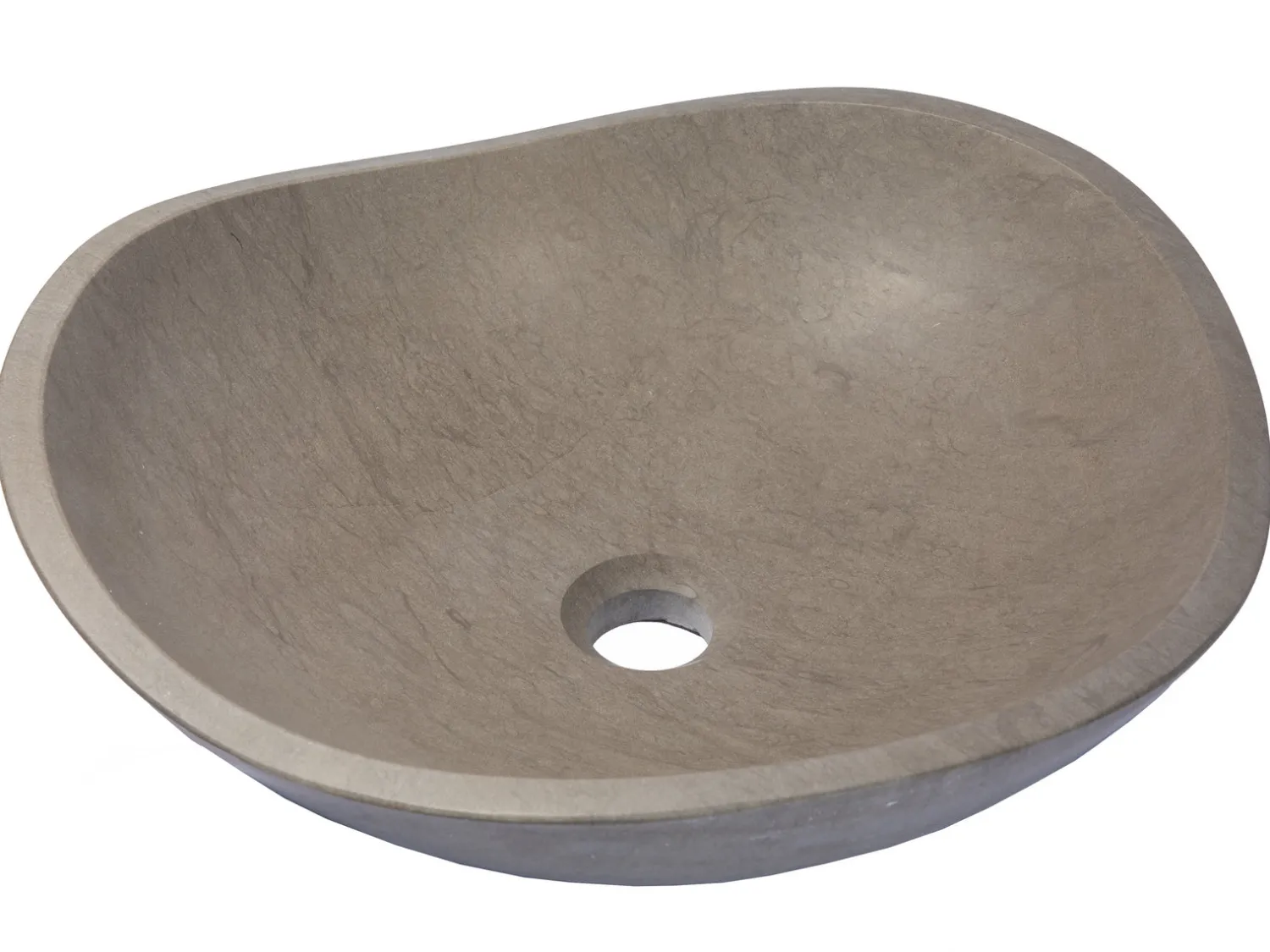 Discount Molly Grey Marble Freeform Vessel Sink Above Counter / Vessel Sinks