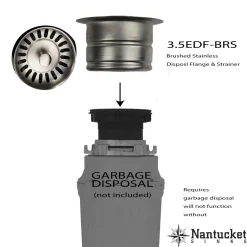 Discount Nantucket Sink 3.5-Inch Extended Flange Disposal Kitchen Drain Sink Drains, Disposer Flanges & Air Gaps|Garbage Disposals & Parts