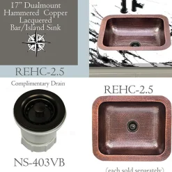 Online 2 3/4" Bar Sink Drain in Ventian Bronze Sink Drains, Disposer Flanges & Air Gaps|Bar Sink Drains