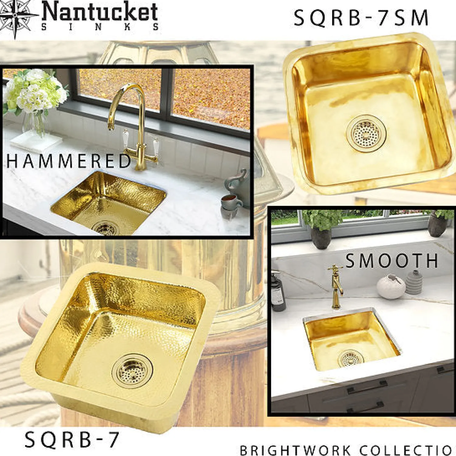 Discount 17" Bright Brass Bar Sink Drop-In / Top Mount Sinks|Single Bowl Sinks