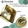 Outlet Bright Hammered Brass 17" Undermount Bar Sink Single Bowl Sinks|Undermount Sinks