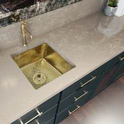 Outlet Bright Hammered Brass 17