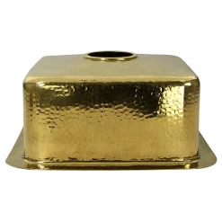 Outlet Bright Hammered Brass 17