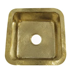 Outlet Bright Hammered Brass 17
