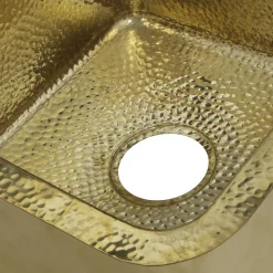 Outlet Bright Hammered Brass 17