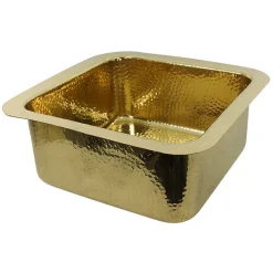 Outlet Bright Hammered Brass 17