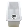 New Cape189 Single Bowl Dualmount Fireclay Bar-Prep Sink White Bar / Prep Sinks