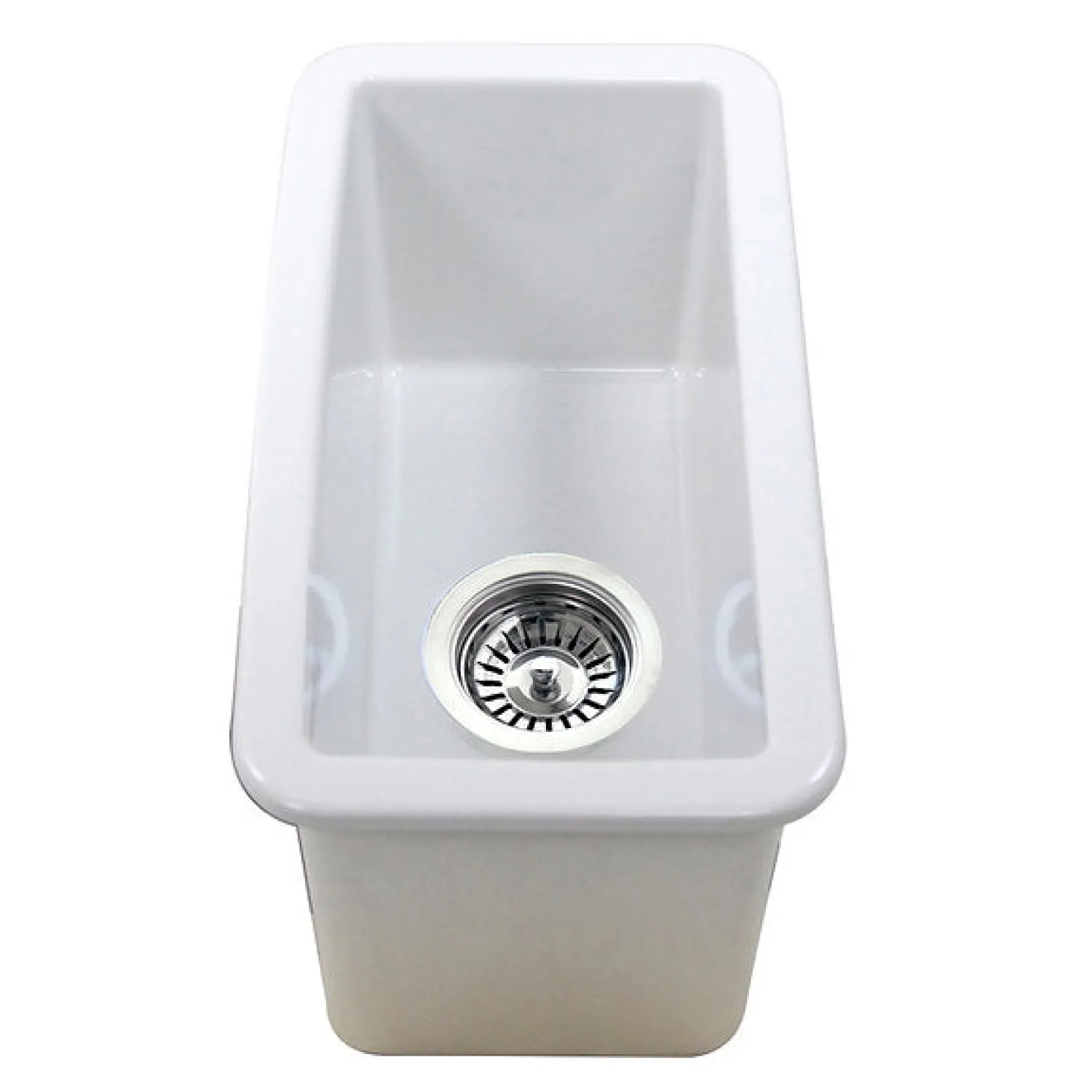 New Cape189 Single Bowl Dualmount Fireclay Bar-Prep Sink White Bar / Prep Sinks