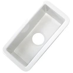 New Cape189 Single Bowl Dualmount Fireclay Bar-Prep Sink White Bar / Prep Sinks